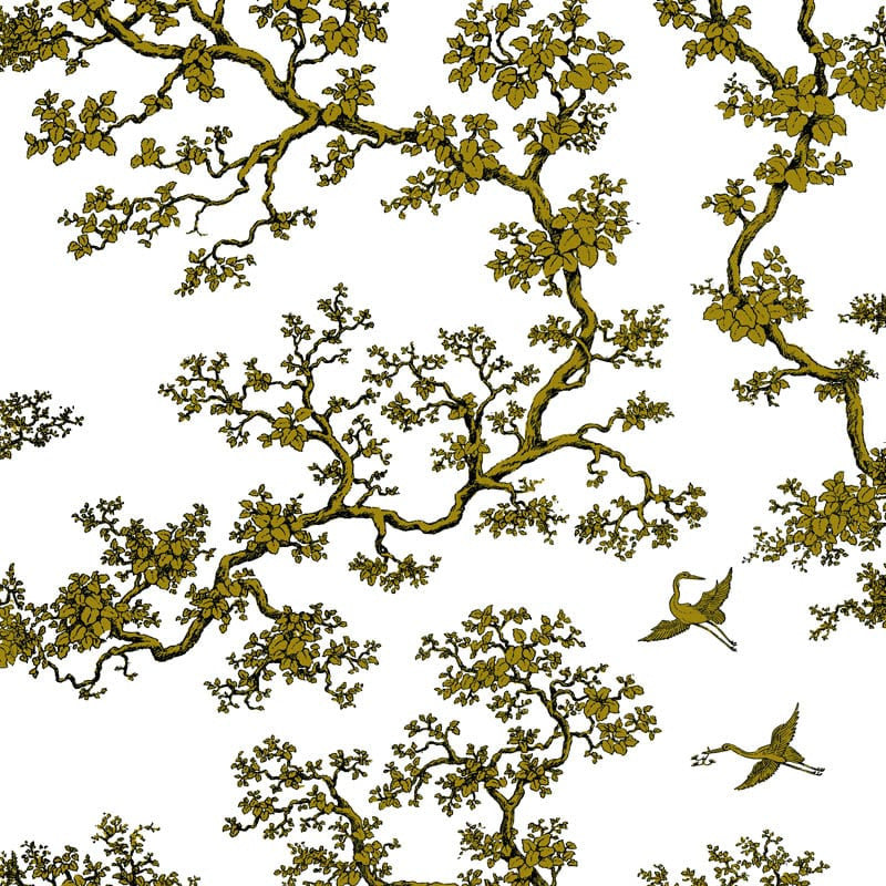 The Cranes wallpaper in Matinee by Natty & Polly, full pattern view