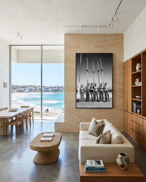 Surfboat Crew With Oars by Tony Potts | Framed Art Print, Fine Print Co, , ,