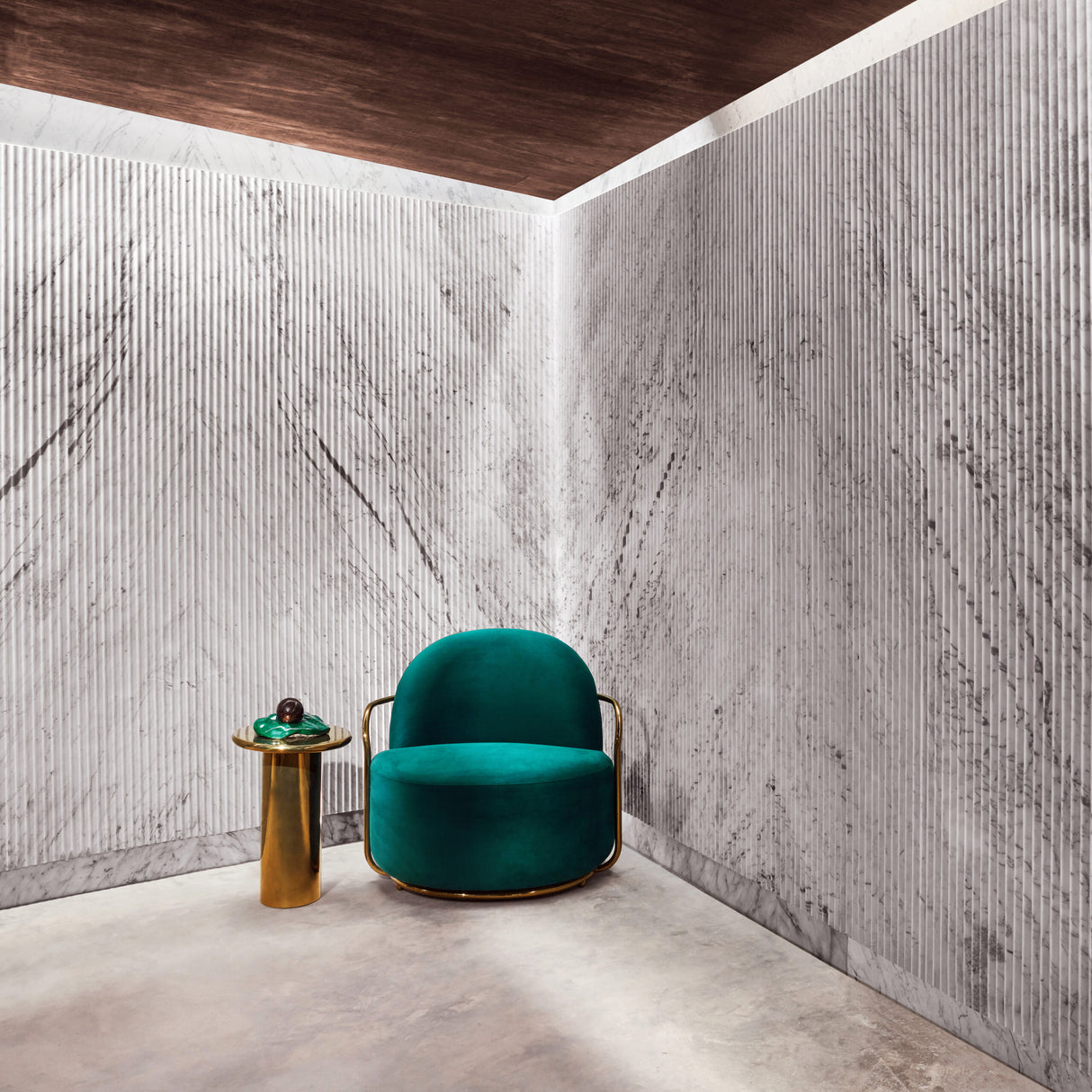 Orion Lounge Chair Verde Oro, Cocolea, , ,