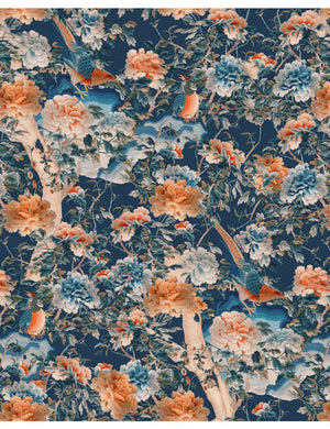 A Manchurian Night Wallpaper in Blue, Cocolea Natty & Polly, , ,