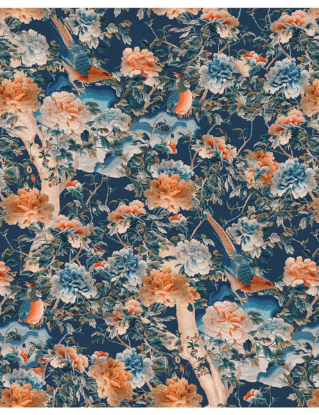 A Manchurian Night Wallpaper in Blue, Cocolea Natty & Polly, , ,