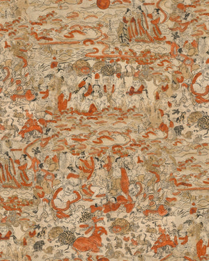 Spiritual Journey Wallpaper in Orange, Cocolea Natty & Polly, , ,