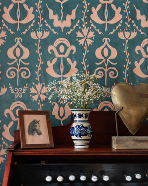 Grandma's Stencil Wallpaper, Cocolea Natty & Polly, , ,