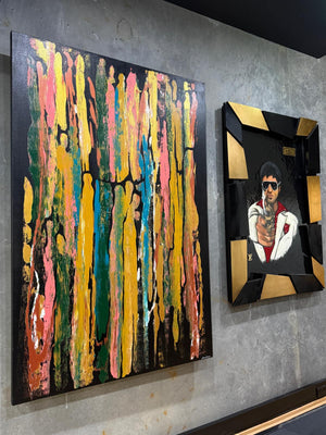 Life Series II – Textured Abstract Artwork by Melbourne Artist Haneet Grover (121 x 160 cm), Haneet Grover, , ,