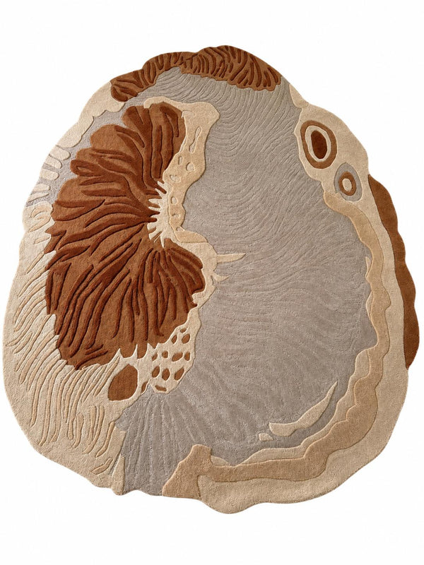 Botanical Terrain Sculptural Wool Rug