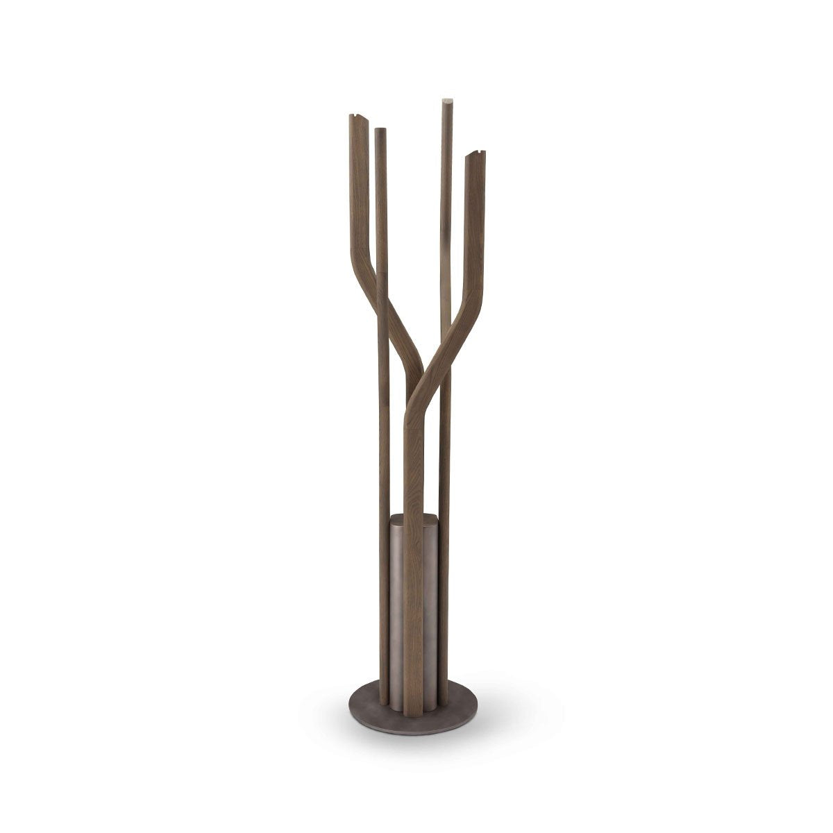 Navis Solid Wood Standing Coat Rack in Matte Light Grey, Maison Debrah, , ,