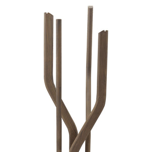 Navis Solid Wood Standing Coat Rack in Matte Light Grey, Maison Debrah, , ,