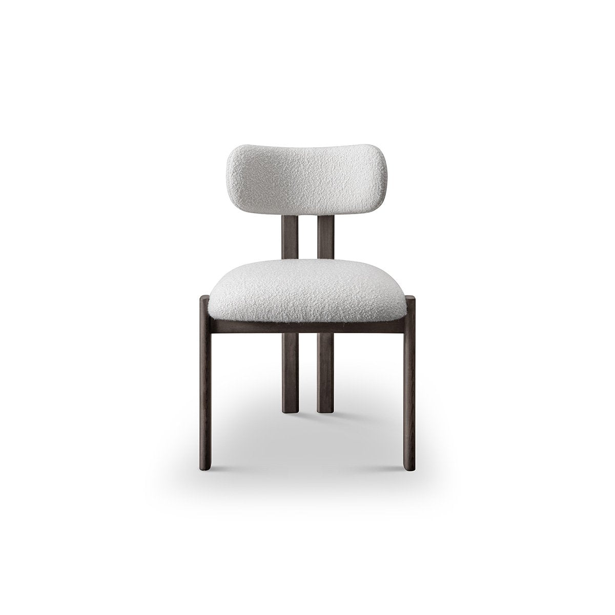 Roselith Solid Elm Dining Chair in Grey with Upholstered Fabric Seat, Maison Debrah, , ,