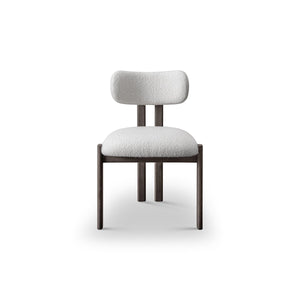 Roselith Solid Elm Dining Chair in Grey with Upholstered Fabric Seat, Maison Debrah, , ,