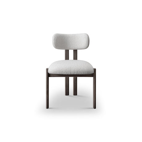 Roselith Solid Elm Dining Chair in Grey with Upholstered Fabric Seat, Maison Debrah, , ,
