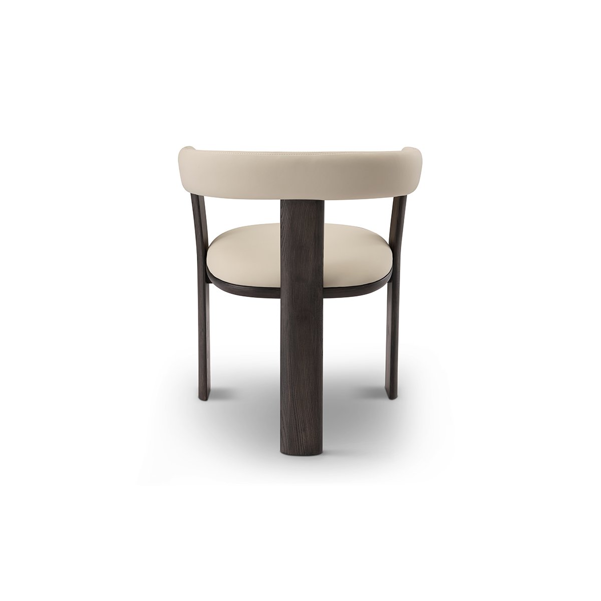 Eslor Barrel Back Dining Chair in Cream Fabric & Dark Elm, Maison Debrah, , ,