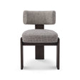 Maison Debrah Ashven Sedia dark grey ash wood dining chair with warm grey woven seat and back