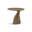 Elvior Twisted Stem Side Table in Vintage Brass Finish, Maison Debrah, , ,