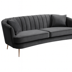 Roxy Curved Lounge – Custom Velvet Sofa | Custom