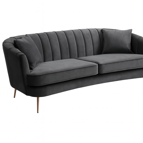 Roxy Curved Lounge – Custom Velvet Sofa | Custom
