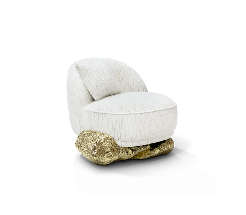 Angra White Armchair by Boca do Lobo