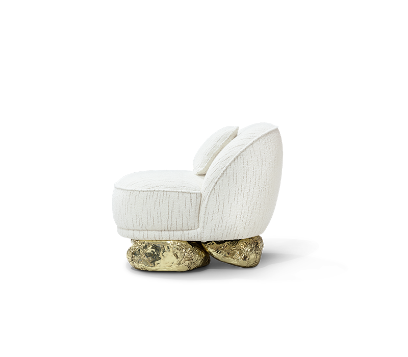 Angra White Armchair by Boca do Lobo – view 5