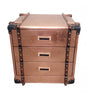 Aviator Copper Bedside Table with Drawers, Cocolea, , ,