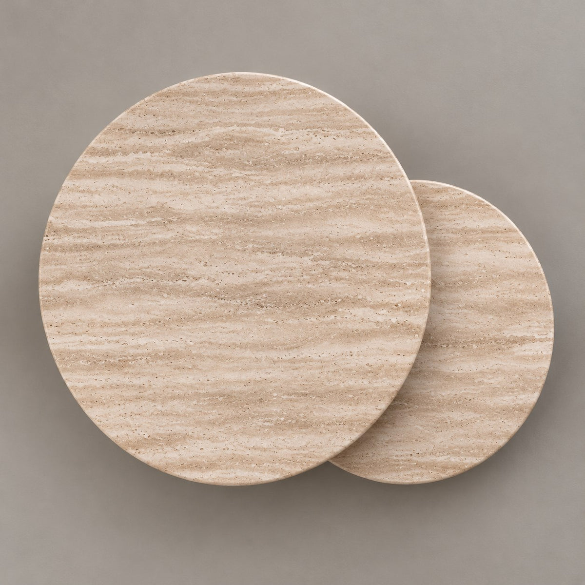 Cascadia Bullnose Travertine Nesting Coffee Tables – Set of 2, Cocolea, , ,