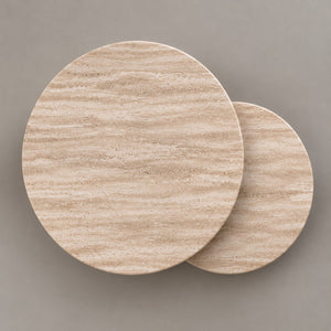 Cascadia Bullnose Travertine Nesting Coffee Tables – Set of 2, Cocolea, , ,