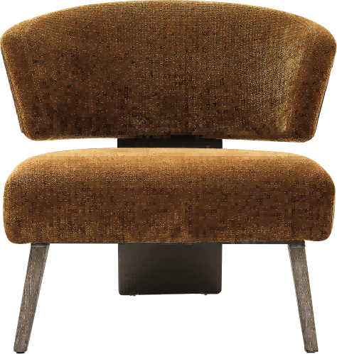 Carrara Burnt Orange Upholstered Armchair, Cocolea, Default Title, ,