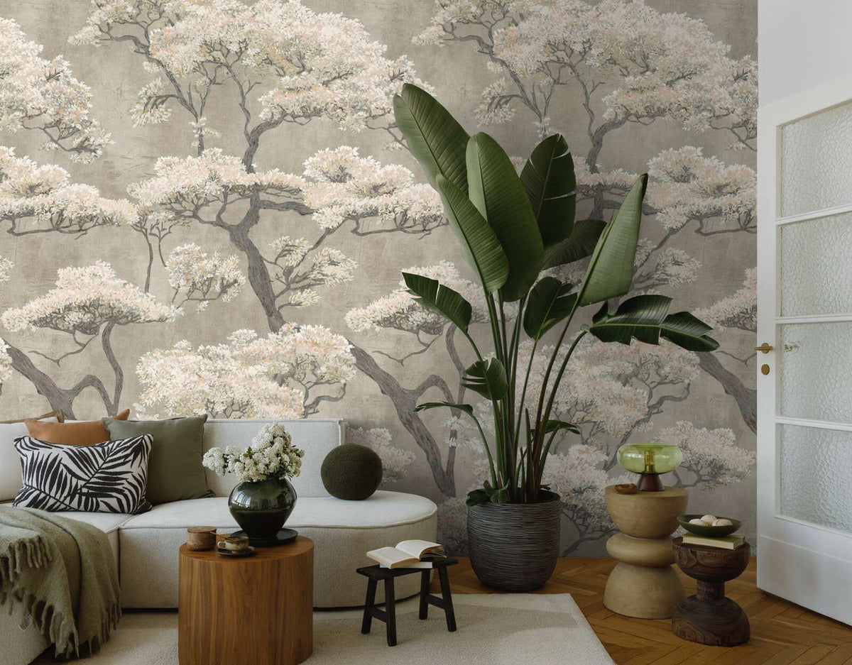 Chinoiserie Tree Wallpaper Panel, Cocolea Natty & Polly, , ,