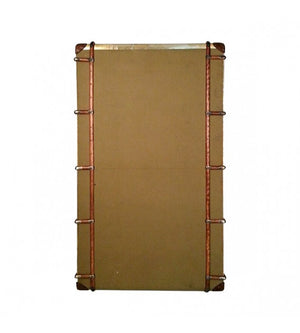 Turbojet Brass, Wood and Canvas Bookshelf