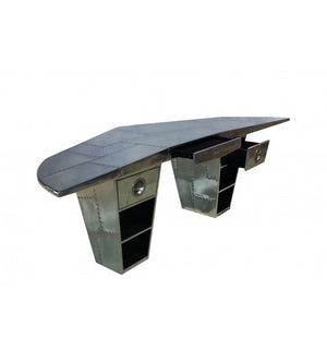 Aviator Aluminium Wing Desk (also in Brass Wrap*), Cocolea, , ,