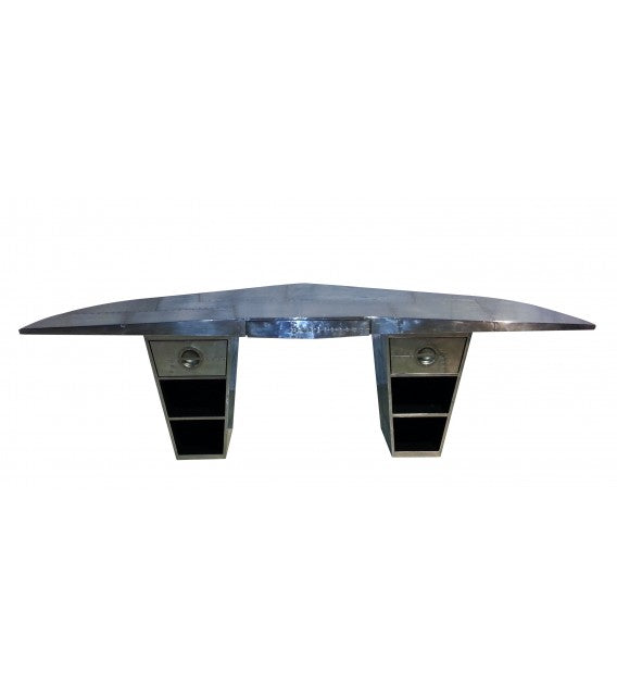 Aviator Aluminium Wing Desk (also in Brass Wrap*), Cocolea, , ,