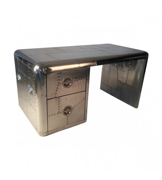 Bomber Aluminium Aviator Spitfire Desk, Cocolea, , ,