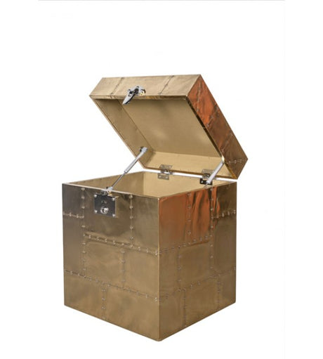 Avanti Polished Brass Trunk Table, Cocolea, , ,
