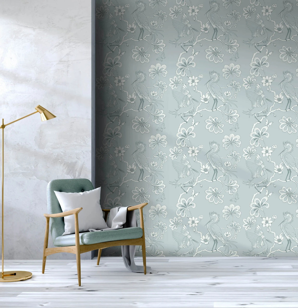 Egrets Wallpaper, Cocolea Natty & Polly, , ,