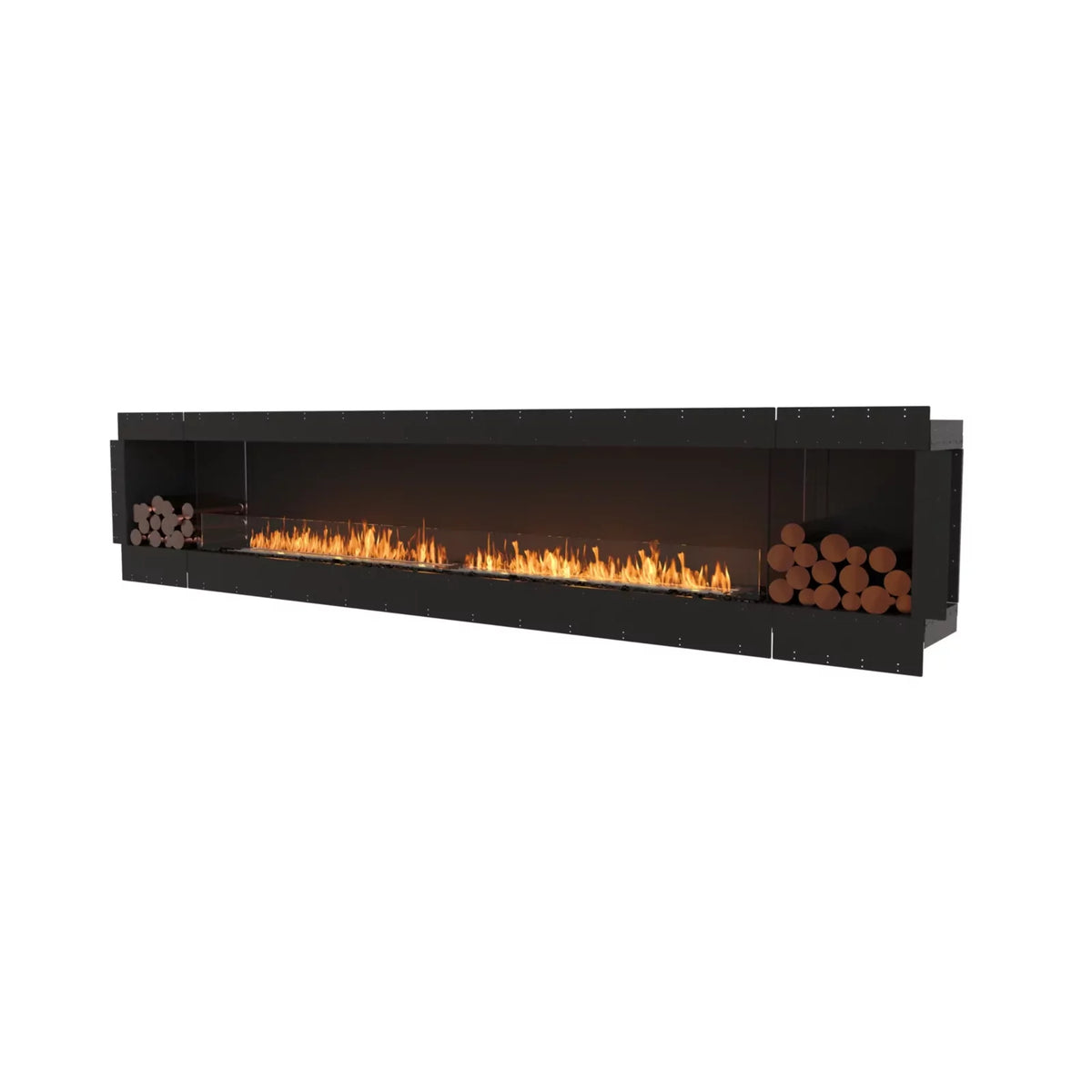 EcoSmart Fire Flex 140SS single-sided fireplace insert with two decorative boxes