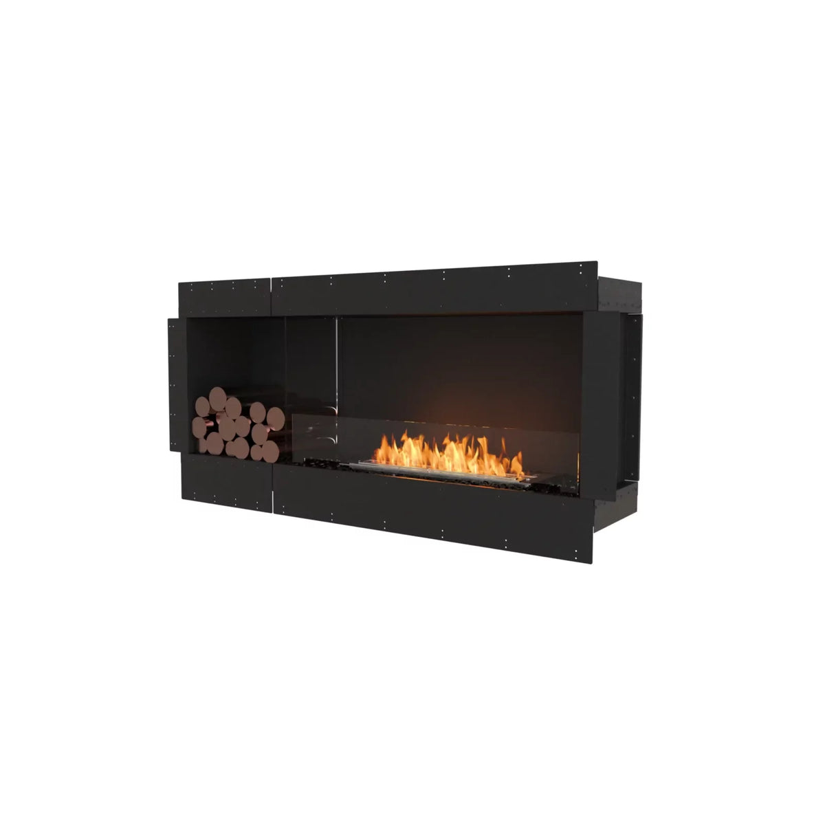 EcoSmart Fire Flex 60SS single-sided fireplace insert with decorative box