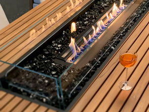 EcoSmart Fire Gin 90 Bar Fire Table – lifestyle detail
