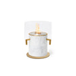 EcoSmart Fire Pillar 3L Designer Fireplace – Marble White