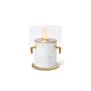 EcoSmart Fire Pillar 3L Designer Fireplace – Marble White