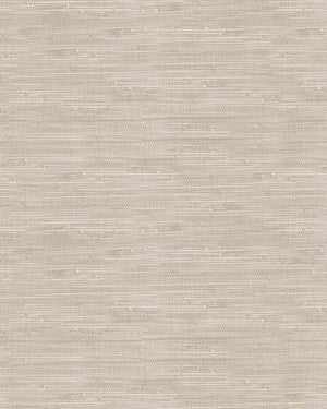 Faux Grasscloth in Taupe Commercial Vinyl Wallcovering by Olive et Oriel