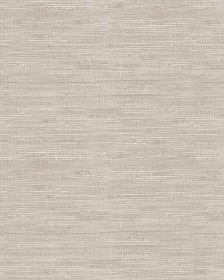 Faux Grasscloth in Taupe Commercial Vinyl Wallcovering by Olive et Oriel