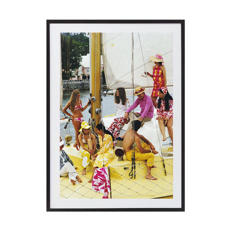 Colourful Crew by Slim Aarons | Framed Photographic Print, Fine Print Co, 320 x 490 mm, Photographic Paper, Black Frame