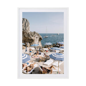 La Fontelina Days Part 1 by Francesca Owen | Framed Art Print, Fine Print Co, 500 x 760 mm, Photographic Paper, White Frame