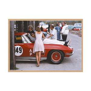 Bahamas Speed Week by Slim Aarons | Framed Photographic Print, Fine Print Co, 490 x 730 mm, Canvas, Scandi Frame