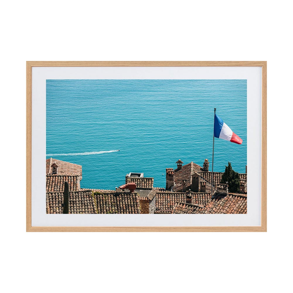 Riviera Racing by Carla and Joel | Framed Art Print, Fine Print Co, 500 x 760 mm, Photographic Paper, Scandi Frame