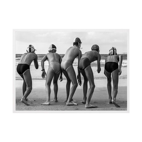 Ready Set Go by Tony Potts | Framed Art Print, Fine Print Co, 500 x 760 mm, Canvas, White Frame