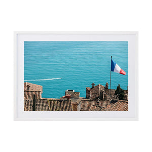 Riviera Racing by Carla and Joel | Framed Art Print, Fine Print Co, 500 x 760 mm, Photographic Paper, White Frame