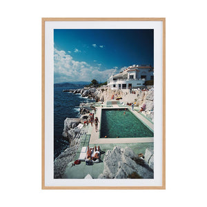 Hotel du Cap Eden Roc 1 by Slim Aarons | Framed Photographic Print, Fine Print Co, 320 x 490 mm, Photographic Paper, Scandi Frame