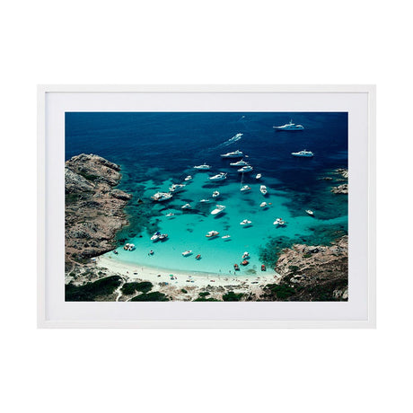 Porto Rotondo by Slim Aarons | Framed Photographic Print, Fine Print Co, 320 x 490 mm, Photographic Paper, White Frame