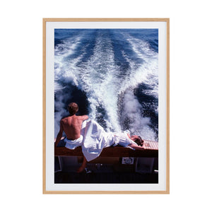 November 1976 Late Day White by Patrick Russell | Framed Art Print, Fine Print Co, 374 x 550 mm, Photo Paper with Mat Board, Scandi Frame