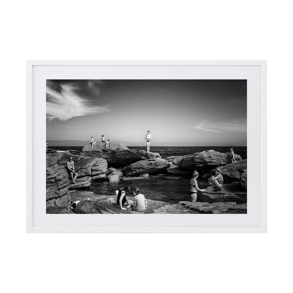 La Dolce Velly by Rosie English | Framed Art Print, Fine Print Co, 425 x 650 mm, Rag Paper, White Frame