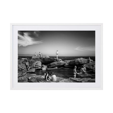 La Dolce Velly by Rosie English | Framed Art Print, Fine Print Co, 425 x 650 mm, Rag Paper, White Frame